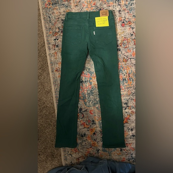 Levi’s 711 Skinny Green Denim Jeans. Girl’s 10 Regular. Only Worn once! - Picture 2 of 3